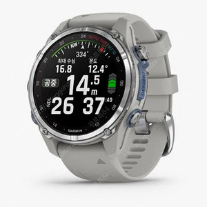 미개봉)가민 디센트 MK3 43mm 스테인레스스틸/프로그그레이 다이빙컴퓨터