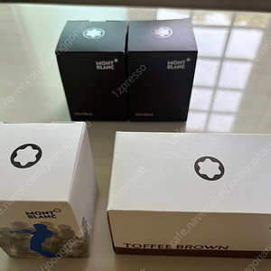 몽블랑 만년필 병잉크들