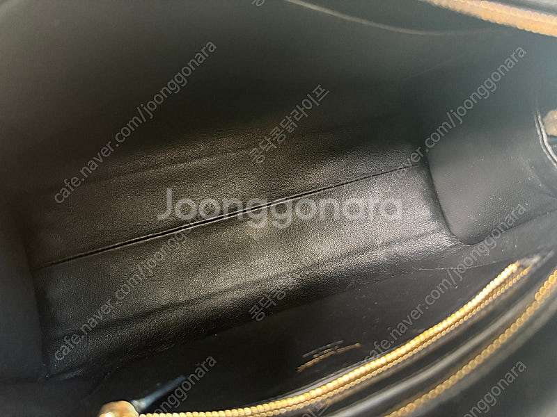 생로랑 카바스 탑핸들 토트 숄더백 스몰 블랙--9