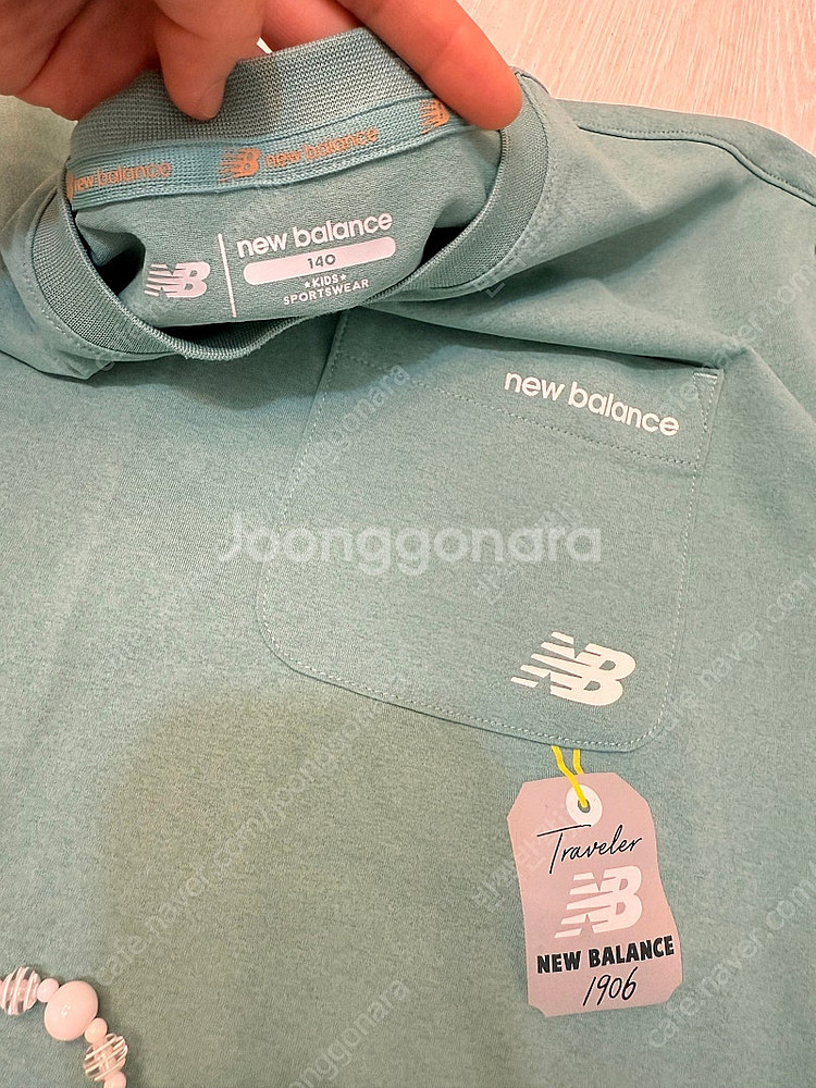뉴발란스 키즈 140~150 반팔티+반바지--1