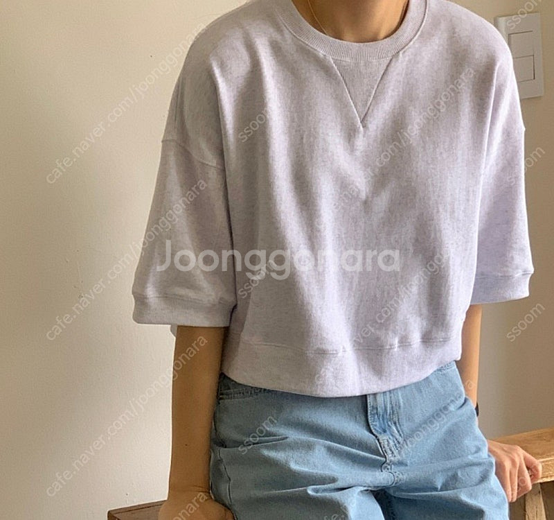 리우리우 LW하프맨투맨티셔츠--0