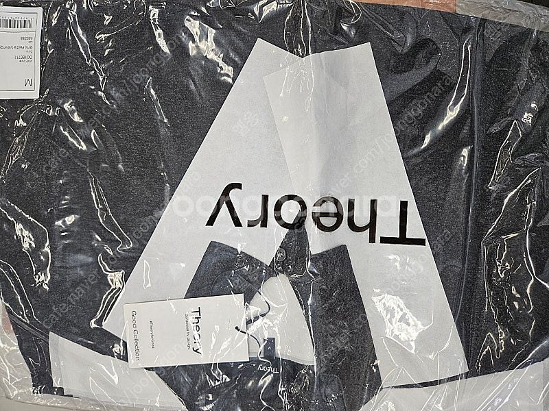 띠어리 고리스 반팔 그레이 M 새상품--1