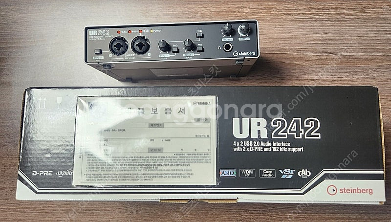 스테인버그(Steinberg) 오디오인터페이스 UR24...--0