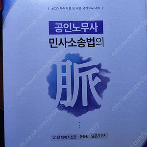 공인노무사 민사소송법의 맥 (2025 대비. 임준기, 윤동환, 월비스)