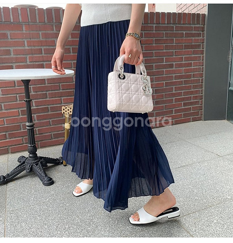 꼬르망 르꼬르망 제작완판 한정판 [밴딩와이드플리츠팬츠/...--0