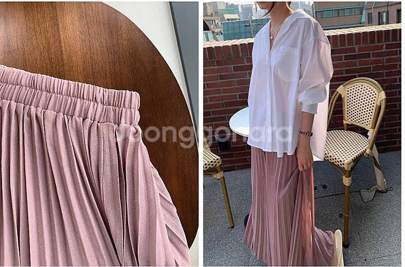 꼬르망 르꼬르망 제작완판 한정판 [밴딩와이드플리츠팬츠/...--6