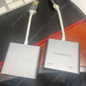 USB3.0 to HDMI 노트북 멀티 외장그래픽카드 확장 모니터 분배기 컨버터 듀얼