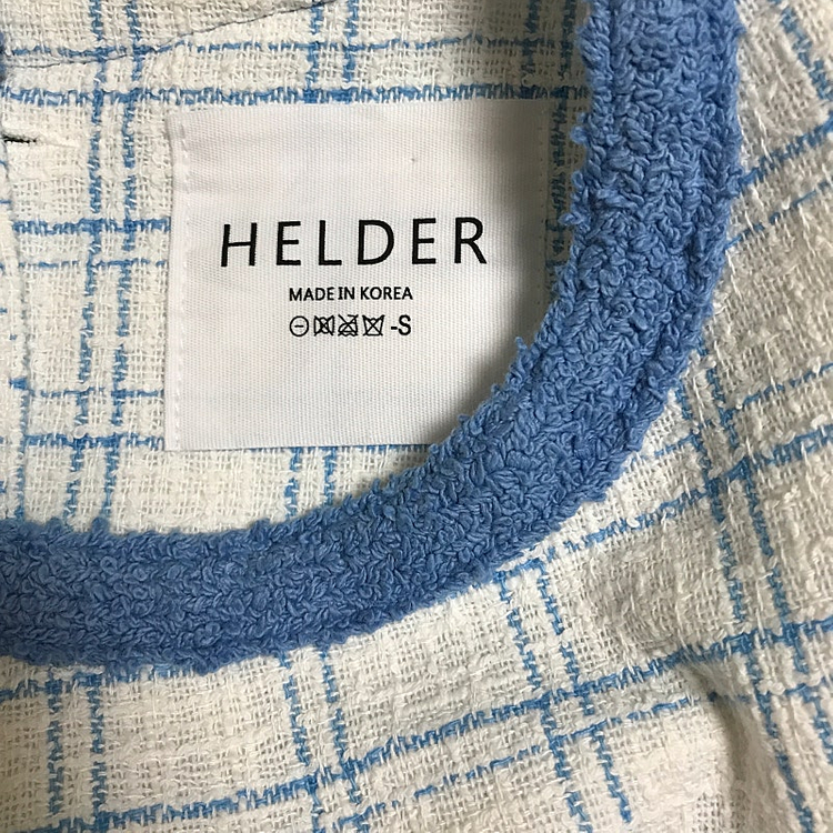 HELDER 트위드 반팔 블라우스 자켓 헬더 위아 보카바카 마론에디션 비뮤즈맨션 바이씨니 인스턴트펑크 엔오르 온앤온... 이미지