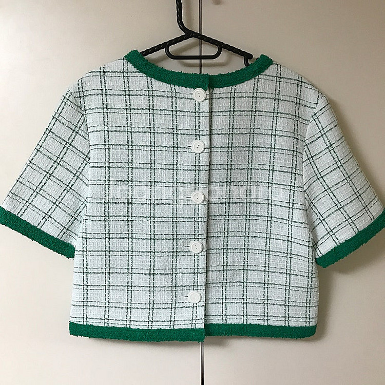 HELDER 트위드 반팔 블라우스 자켓 헬더 위아 보카바카 마론에디션 비뮤즈맨션 바이씨니 인스턴트펑크 엔오르 온앤온...--6