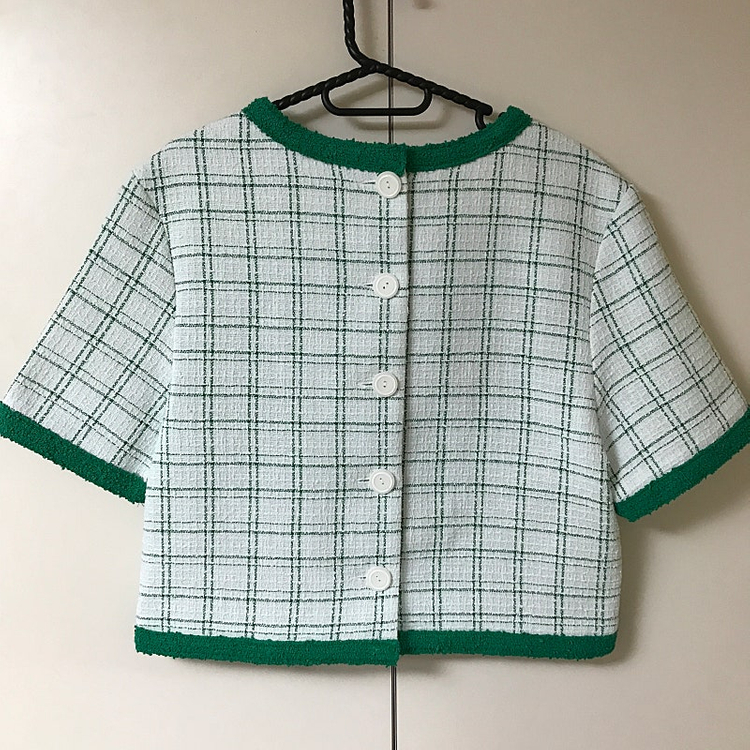 HELDER 트위드 반팔 블라우스 자켓 헬더 위아 보카바카 마론에디션 비뮤즈맨션 바이씨니 인스턴트펑크 엔오르 온앤온... 이미지