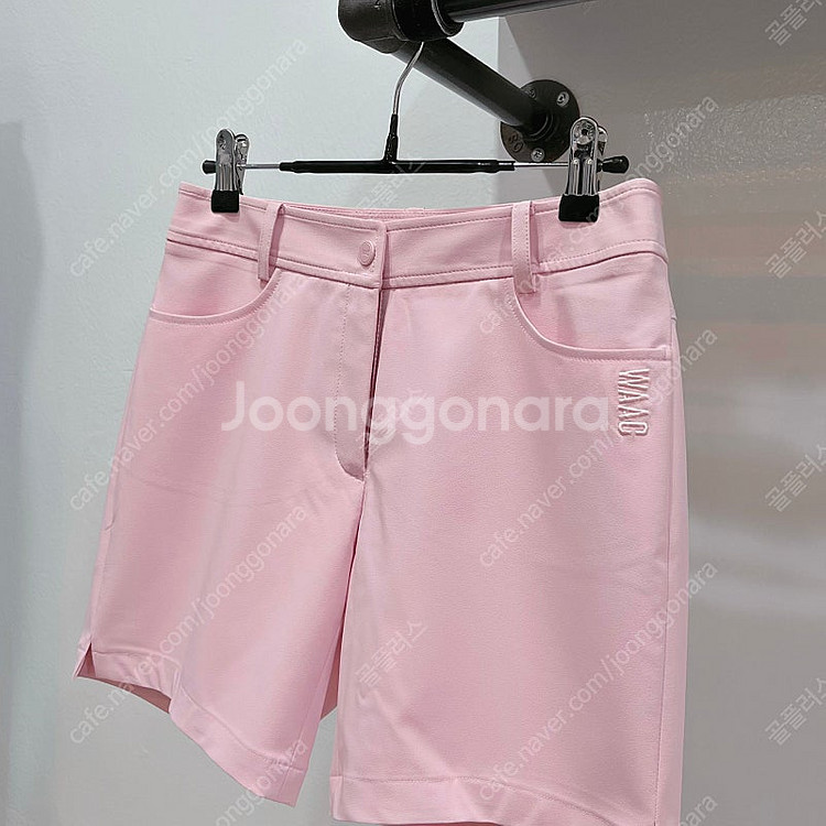 (67/2사이즈) 왁 핑크 여성 트임 골프반바지 숏팬츠--0