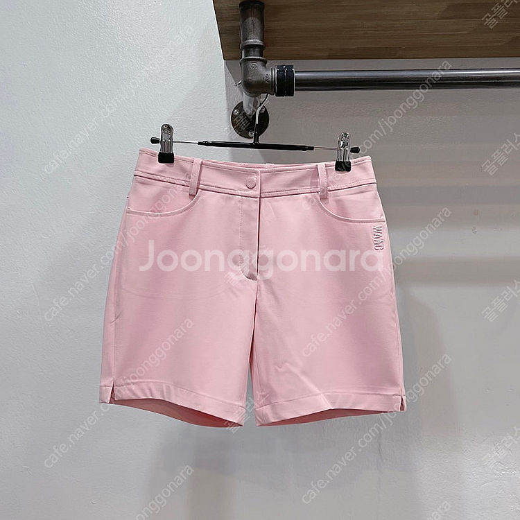 (67/2사이즈) 왁 핑크 여성 트임 골프반바지 숏팬츠--1