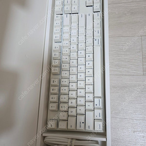 [풀박스] 바밀로 맥 Mac 밀키 화이트 V3 기계식 키보드 87키 무소음 저소음 적축 키보드