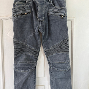 발망 스트레치 바이커 데님 팬츠 청바지 지퍼 플라이 W29 그레이 T551B701 이미지