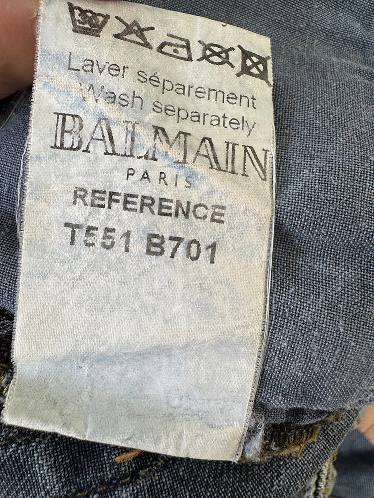 발망 스트레치 바이커 데님 팬츠 청바지 지퍼 플라이 W29 그레이 T551B701 이미지