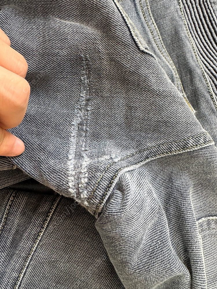 발망 스트레치 바이커 데님 팬츠 청바지 지퍼 플라이 W29 그레이 T551B701 이미지