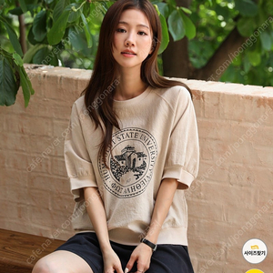 린넨 맨투맨 티셔츠 프리