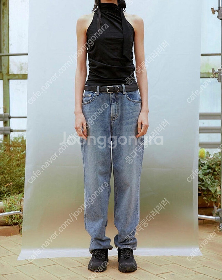 13month 중청 와이드 팬츠 청바지 Denim Pa...--0