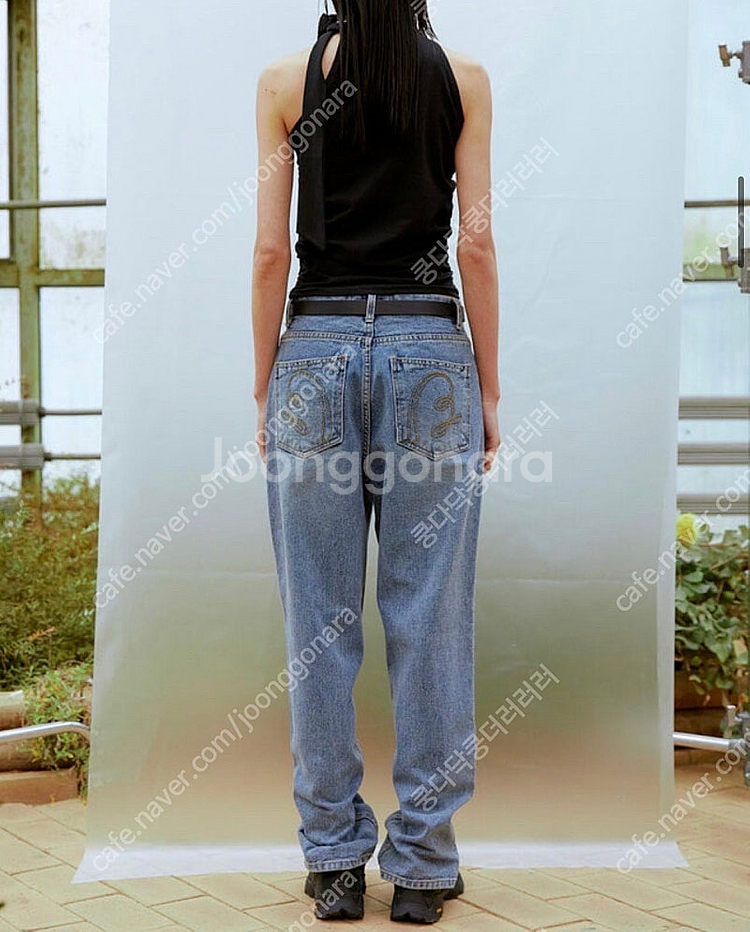 13month 중청 와이드 팬츠 청바지 Denim Pa...--2