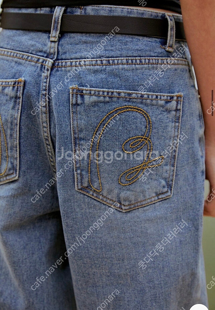 13month 중청 와이드 팬츠 청바지 Denim Pa...--4
