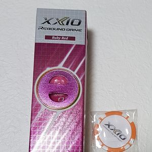 (미사용새제품) 골프공 젝시오 리바운드 드라이브 (XXIO REBOUND DRIVE) 컬러공3피스+볼마커(골프칩)