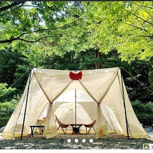 유나캠핑 왕윈드서클 하비타프 메쉬스크린 화이트샌드 이미지