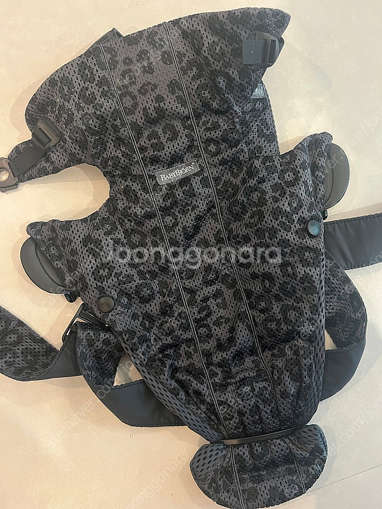 베이비뵨 미니 메쉬 아기띠 레오파드--1