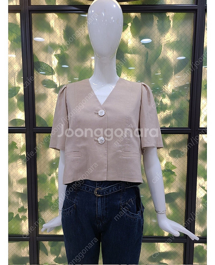 듀엘 린넨 블라우스 자켓--0