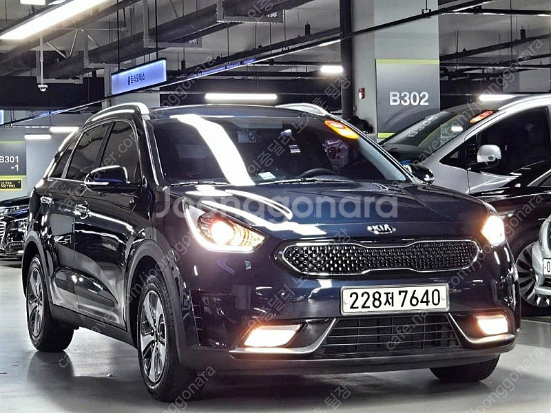 기아 니로 중고 니로 하이브리드 중고차 파란색 2019...--3