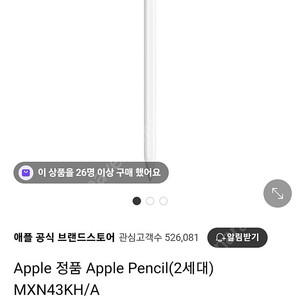 애플펜슬 2세대 MXN43KH/A