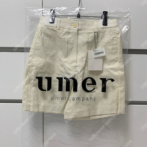 유메르 UMER 준 버뮤다 숏츠 크림 (택 달린 새상품 가격 인하)