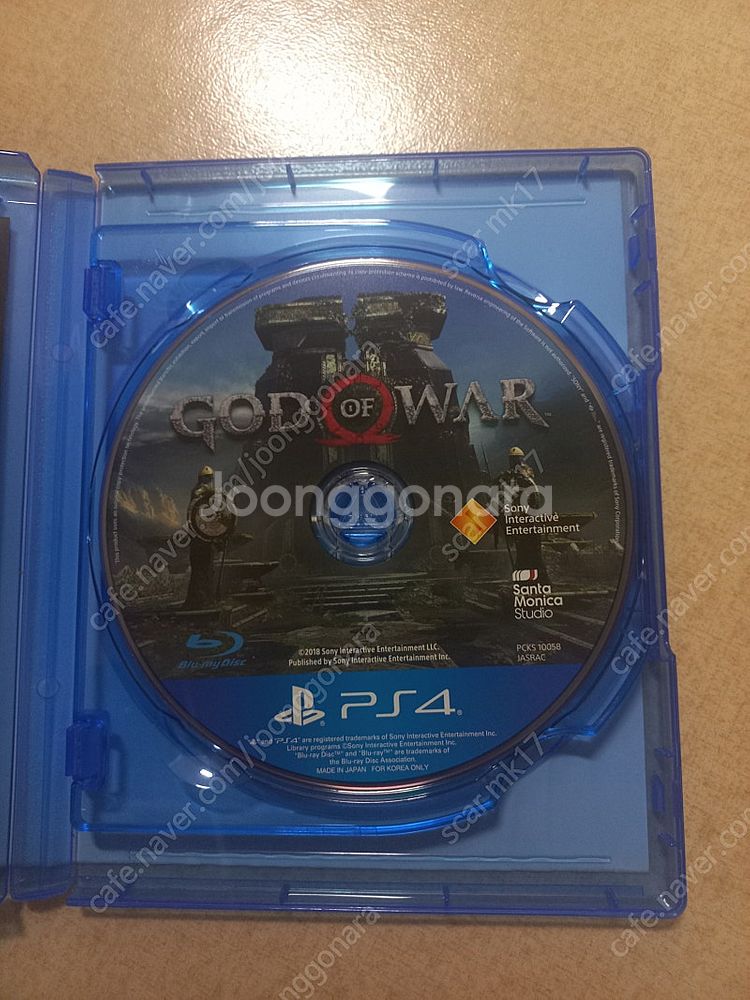 PS4 CD 갓오브워 + 호라이즌 제로던--0