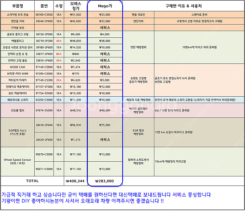 올뉴쏘렌토UM R2.2 용 (R2.0 엔진 호환 가능)...--2