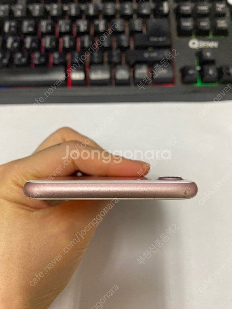 197323 아이폰7 로즈골드 32GB 무잔상 인스타감...--3