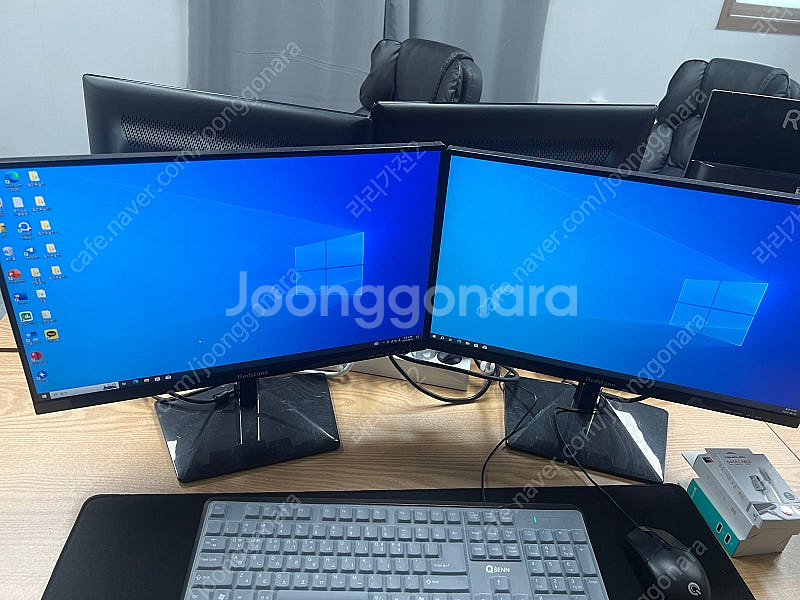 사무용 pc셋트 듀얼모니터--0