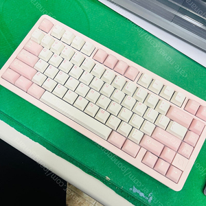 COX CF75 알루미늄 기계식 키보드 핑크소다 젤리 (HMX Ducking Switch) 팝니다.
