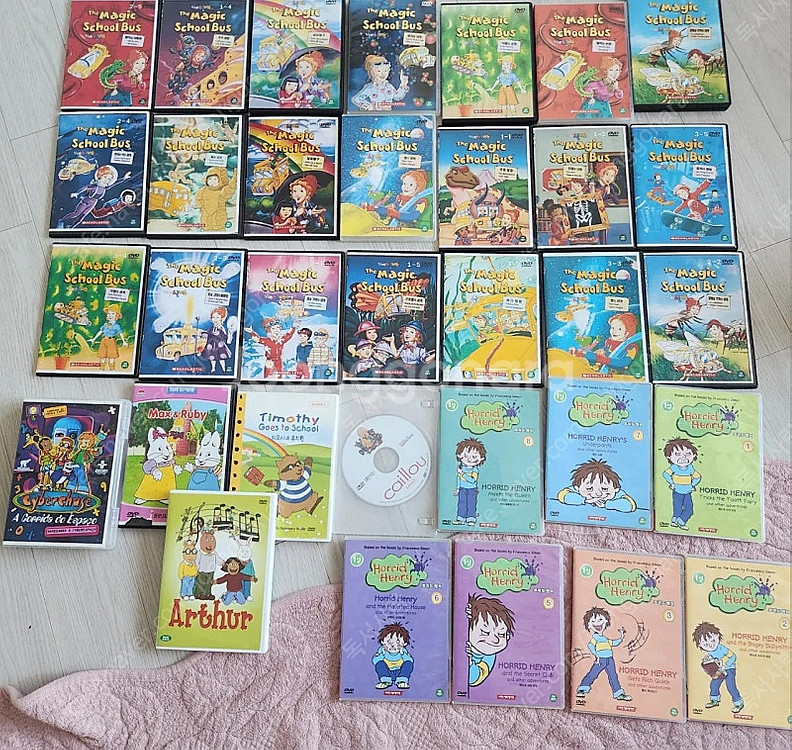 엄마표 영어 DVD 매직스쿨버스, 호리드헨리 등 40장...--0