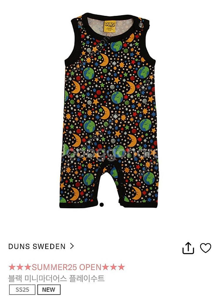 던스 25ss 마더어스 플레이슈트 98--0