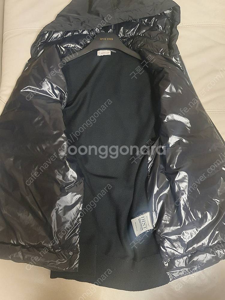 몽클레어 22ss 니트 후드패딩/블랙/XL--3