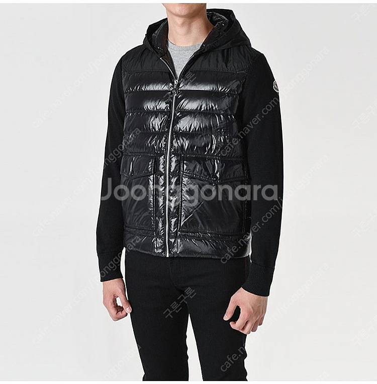 몽클레어 22ss 니트 후드패딩/블랙/XL--9