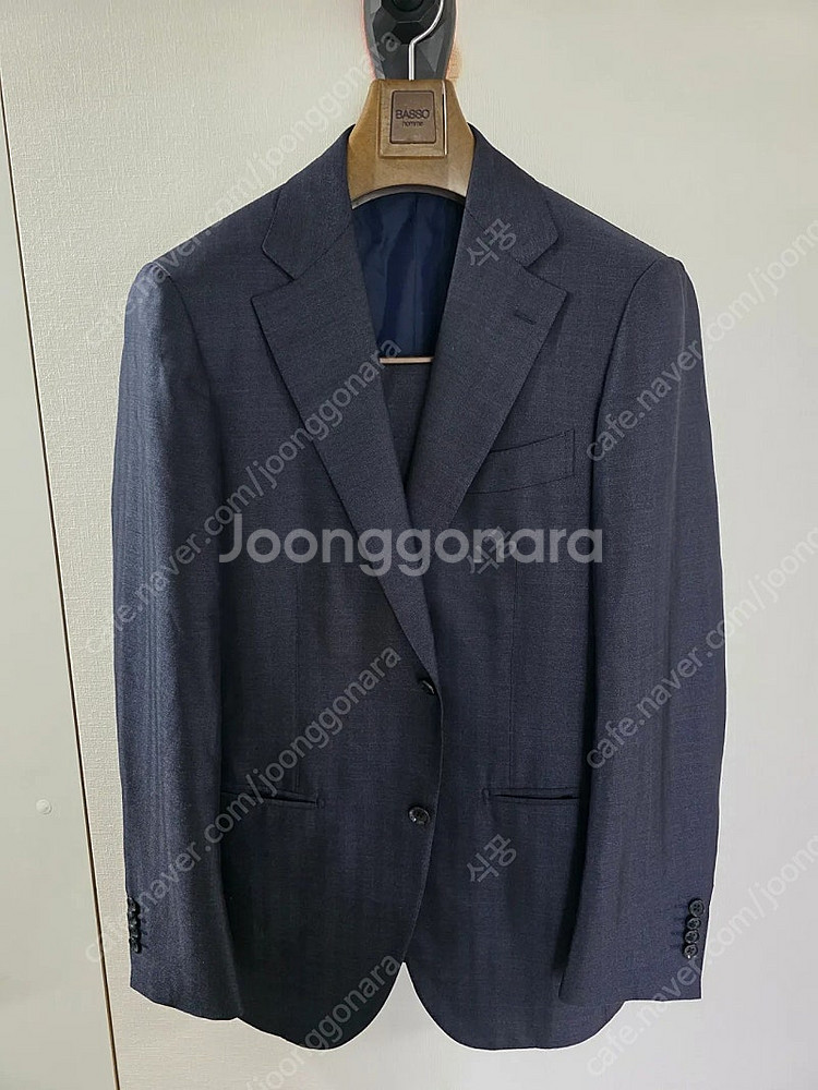 링자켓 브릴라 네이비 헤링본 울실크 수트 / (링자켓 ...--0