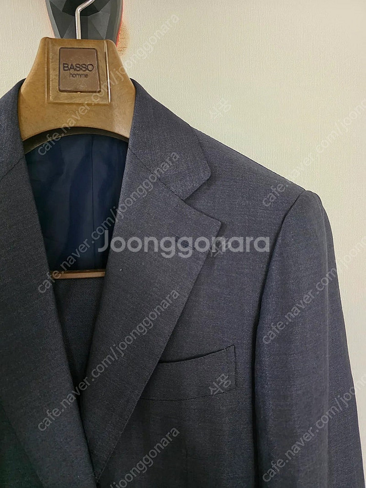 링자켓 브릴라 네이비 헤링본 울실크 수트 / (링자켓 ...--1