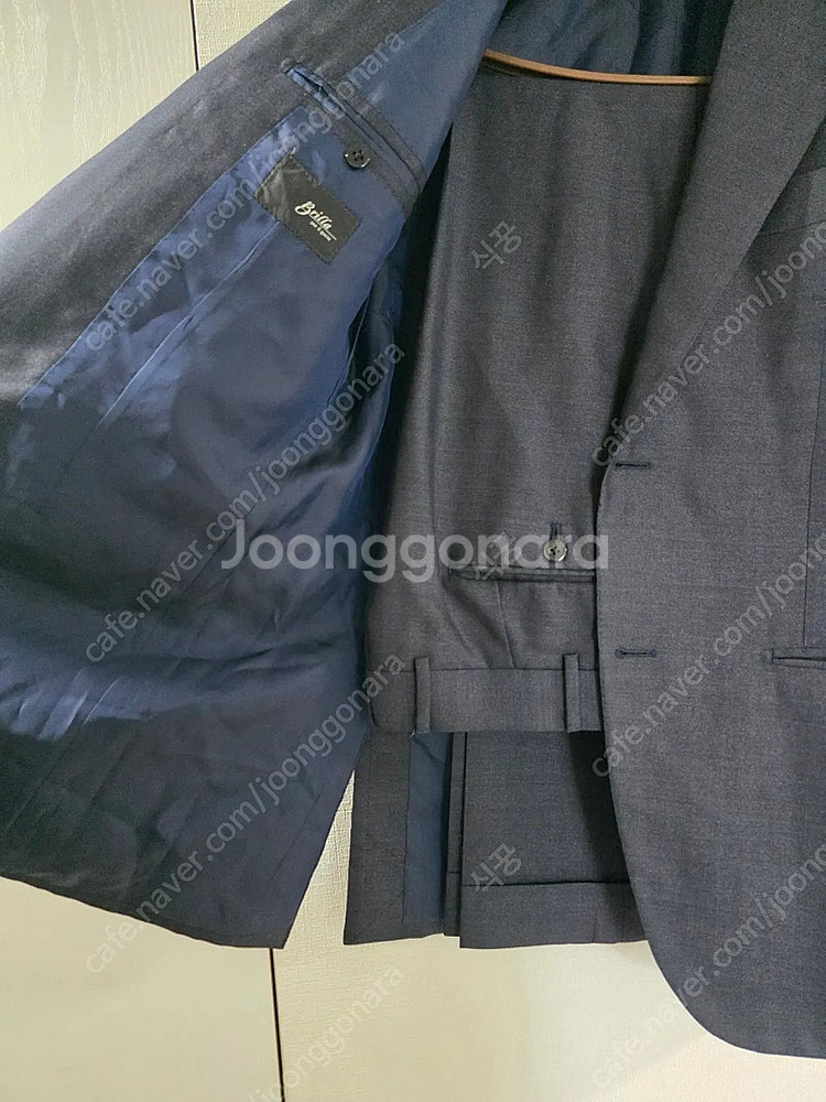 링자켓 브릴라 네이비 헤링본 울실크 수트 / (링자켓 ...--5