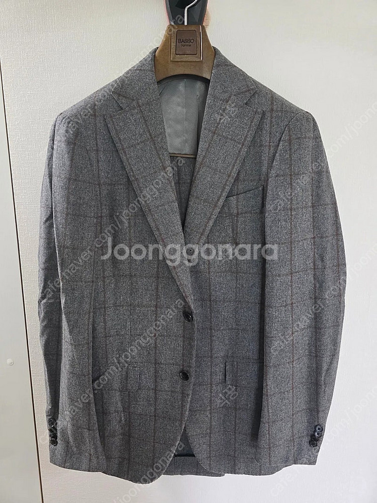 링자켓 브릴라 그레이x브라운 체크 플란넬 수트 / (클...--0