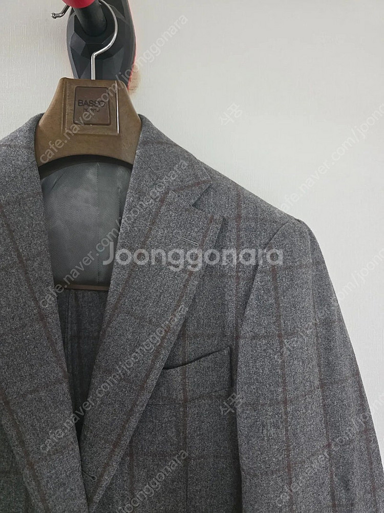 링자켓 브릴라 그레이x브라운 체크 플란넬 수트 / (클...--1