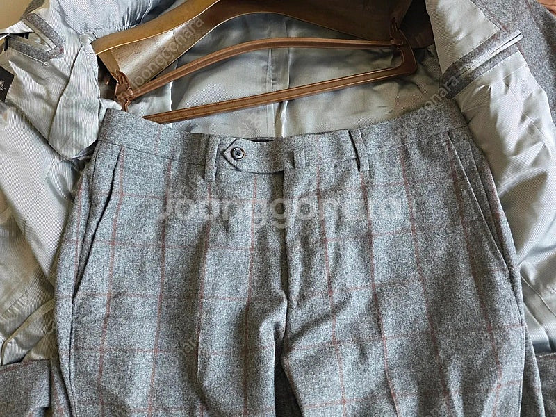 링자켓 브릴라 그레이x브라운 체크 플란넬 수트 / (클...--7