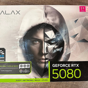 개봉 신품 갤럭시 RTX 5080 WHITE OC D7 16GB 팝니다.