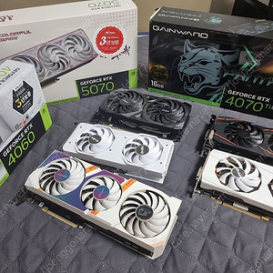 그래픽카드 정리 5070 4070tis 4060 3070 1660ti rx570