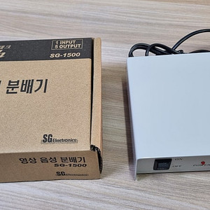 영상 음성 (RCA) 분배기 에스테크 SG-1500 2만원