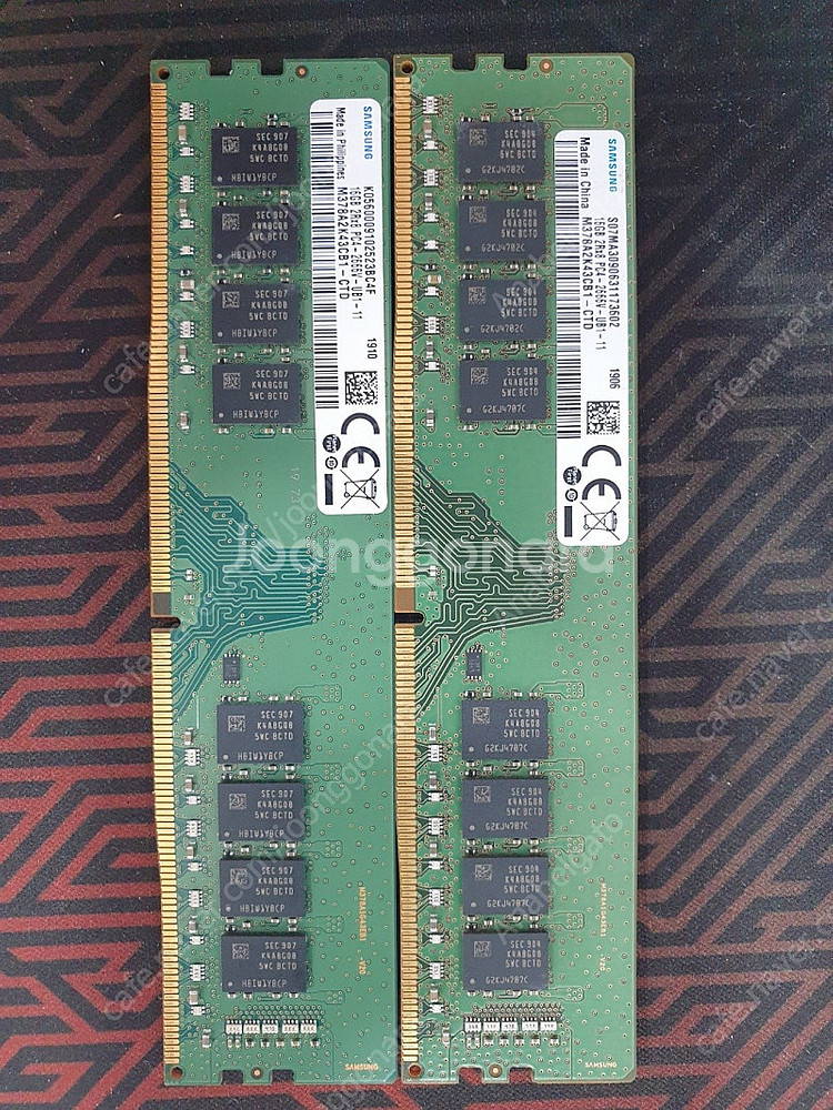 삼성 DDR4 16G ( PC4-2666V ) 2개 팝...--0
